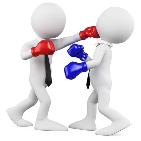 11790791 - businessmen in a boxing match