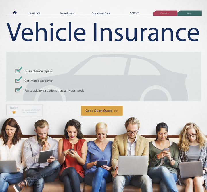 71312126 - auto insurance vehicle protection concept